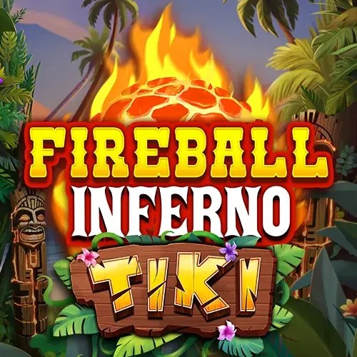 Official Slots logo: Fireball Inferno Tiki by NetEnt at Betrepublic Casino